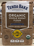 2 BAGS Southern Biscuit Tenda Bake 100% Organic Whole Wheat Flour 2 lb Bag