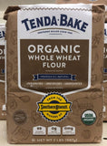 2 Bags of Southern Biscuit Tenda Bake 100% Organic Whole Wheat Flour, 2 lb