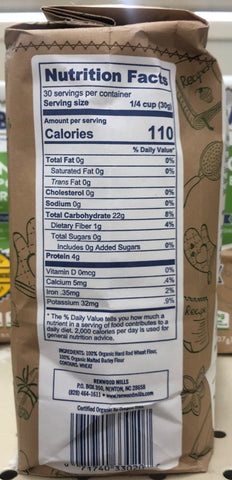 2 Bags of Southern Biscuit Tenda Bake 100% Organic All Purpose Flour, 2 lb