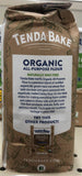 2 Bags of Southern Biscuit Tenda Bake 100% Organic All Purpose Flour, 2 lb