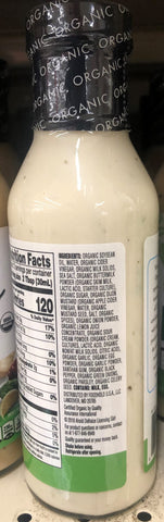 Nature's Promise Organic Buttermilk Ranch Salad Dressing 12 oz Bottle