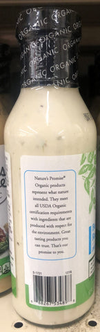 Nature's Promise Organic Buttermilk Ranch Salad Dressing 12 oz Bottle