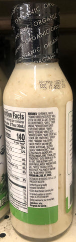 Nature's Promise Organic Romano Caesar Salad Dressing 12 oz Bottle