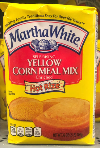 2 Bags of Martha White Corn Meal Yellow Mix Flour, 2 lb