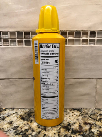 Great Value Cheese Wow! Spray Squeeze Cheddar Cheese Wiz 8 oz Can