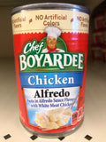 6 CANS Chef Boyardee Chicken Alfredo Pasta 15 Oz Can White Meat Microwave