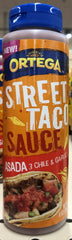 Ortega Asada 3 Chile & Garlic Street Taco Sauce 8 oz Salsa Truck Dip