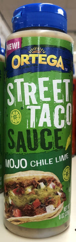 Ortega Mojo Chile Lime Street Taco Sauce 8 oz Salsa Truck Pork Fish