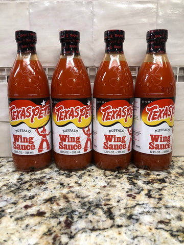 3 BOTTLES Texas Pete Buffalo Wing Sauce Dip 12 Oz Chicken Hot Vinegar Pepper