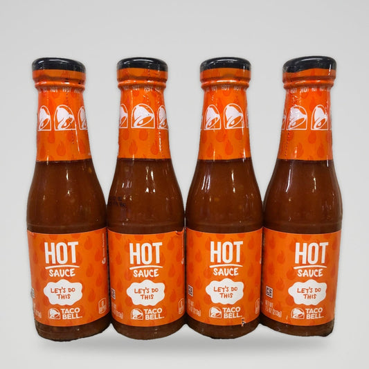 4 Bottles of Taco Bell Hot Sauce, 7.5 oz