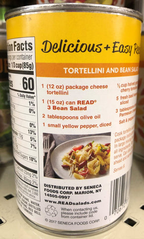 6 Cans Read Ready to Eat 3 Beans Salad 15 oz Can