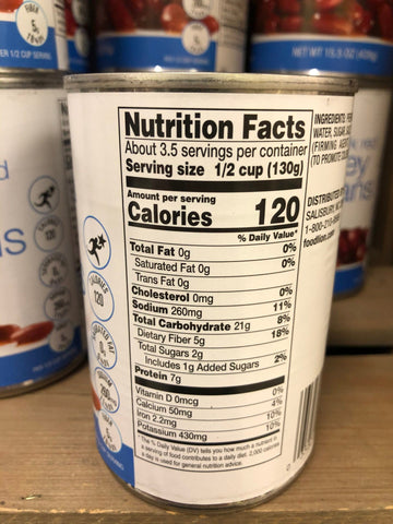 6 Cans of Food Lion Light Red Kidney Beans, 15.5 oz