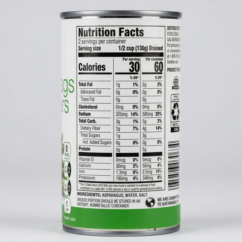 Food Lion Asparagus Spears, 15 oz