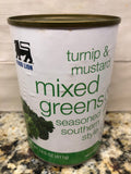 6 CANS Food Lion Southern Seasoned Turnip & Mustard Mixed Greens 14.5 oz Can