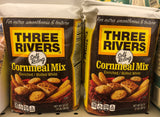 2 BAGS White Lily Enriched Three Rivers Cornmeal Mix Self-Rising 2 lb Bag