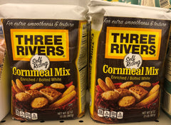 2 BAGS White Lily Enriched Three Rivers Cornmeal Mix Self-Rising 2 lb Bag