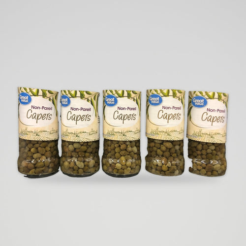 5 Jars of Great Value Non-Pareil Capers, 3.5 oz