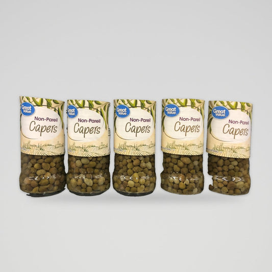 5 Jars of Great Value Non-Pareil Capers, 3.5 oz