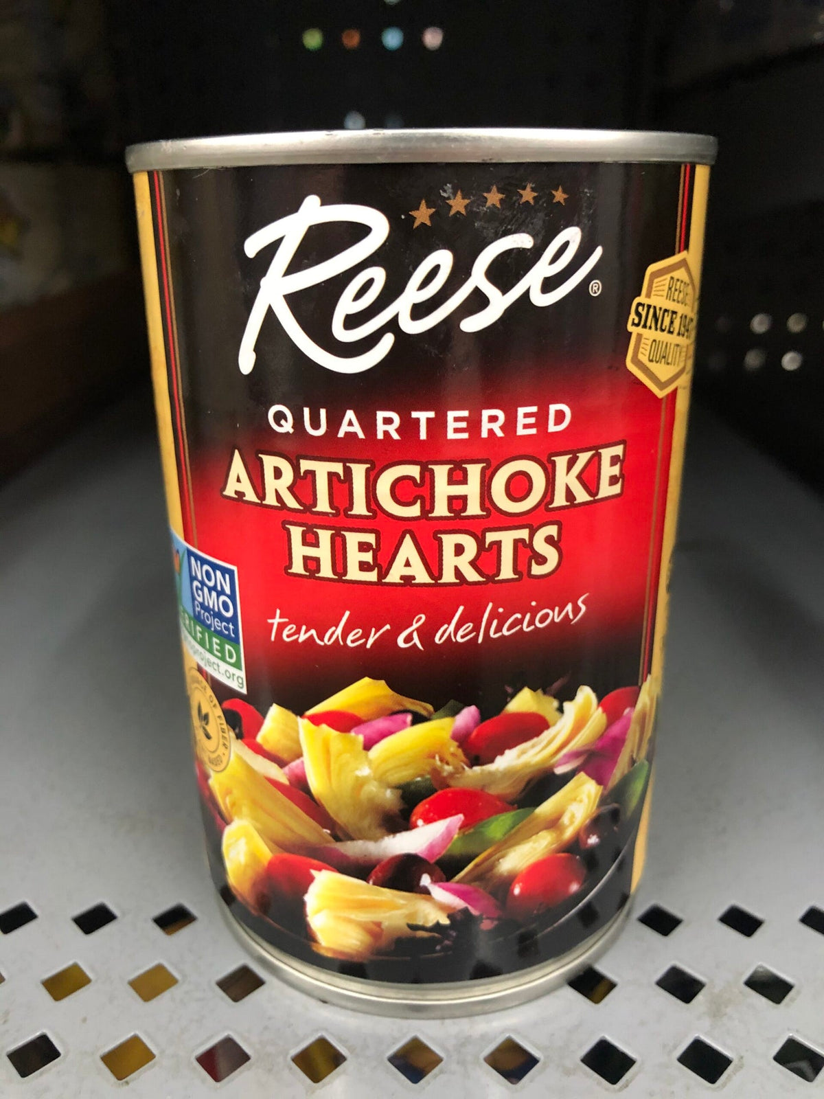 4 Cans of Reese Tender Quartered Artichoke Hearts, 14 oz