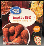 Great Value Smokey BBQ Coating & Seasoning Mix 2 Pouches Chicken Barbeque