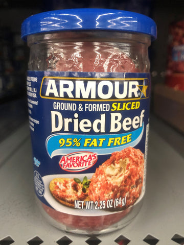 6 JARS Armour Star Chipped Sliced Beef Dried 2.25 oz Glass Jar Gravy SOS