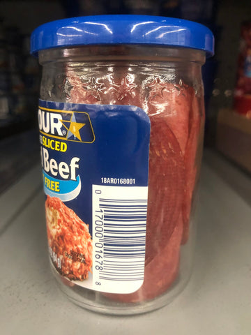 6 JARS Armour Star Chipped Sliced Beef Dried 2.25 oz Glass Jar Gravy SOS