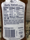 3 Bottles of Kraft Zesty Italian Salad Dressing, 16 oz