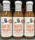 3 BOTTLES G Hughes Sugar Free Asian Miso Salad Dressing 12 oz Bottle Iceberg