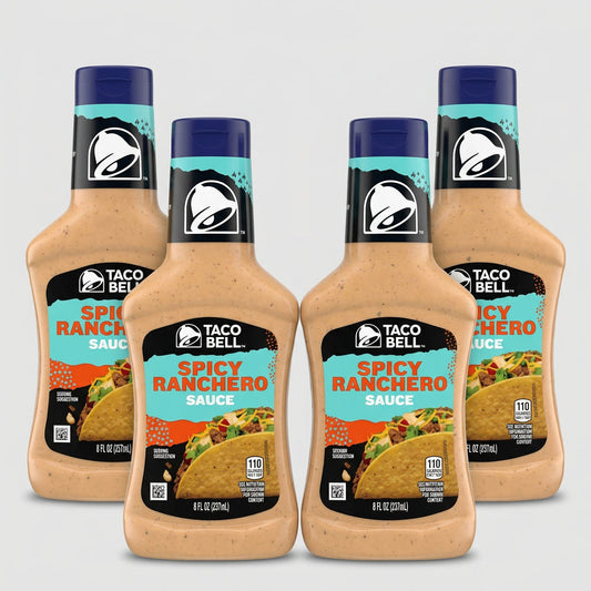 4 Bottles of Taco Bell Spicy Ranchero Sauce, 8 oz