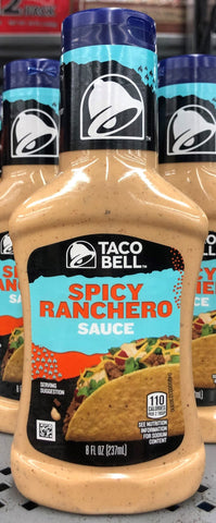 4 BOTTLES Taco Bell Spicy Ranchero Sauce 8 oz chips burritos enchilada shells