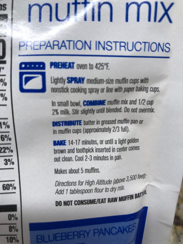 Food Lion Blueberry Muffin Mix, 7 oz