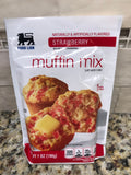 Food Lion Strawberry Muffin Mix Pouch 7 oz Just add Milk Pancake Waffle