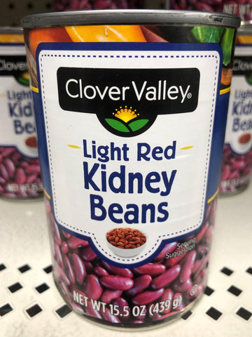 6 CANS Clover Valley Light Red Kidney Beans 15.5 oz Can salad soup