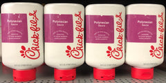 4 BOTTLES Chick-fil-a Polynesian Sauce 16 oz Chicken Patty Sandwich Chikfila