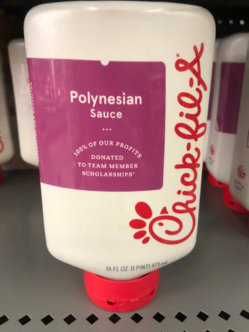 4 BOTTLES Chick-fil-a Polynesian Sauce 16 oz Chicken Patty Sandwich Chikfila