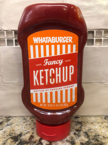 2 BOTTLES Whataburger Classic Fancy Tomato Ketchup 20 oz Catsup French Fries