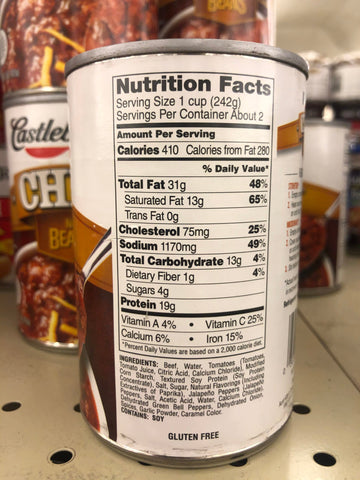 4 CANS Castleberry's Chili No Beans 15 oz Can Beef Hot Dog Nachos