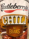4 Cans of Castleberry's Chili No Beans, 15 oz