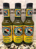 3 BOTTLES Tropical Pepper Co Green Jalapeno Pepper Hot Sauce 5 Oz Marinade