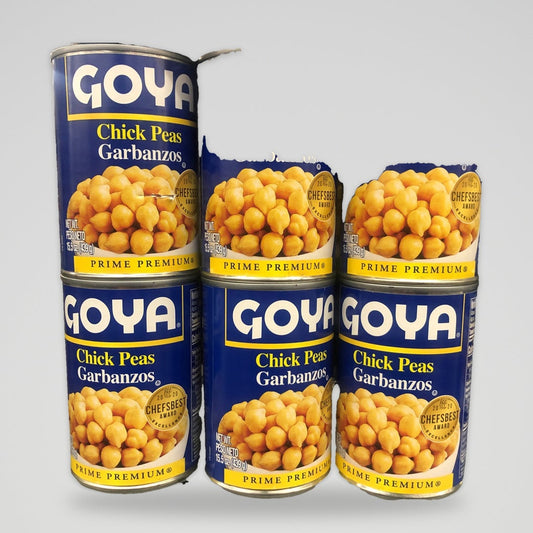 6 Cans of Goya Premium Chick Peas Garbanzo Beans, 15.5 oz