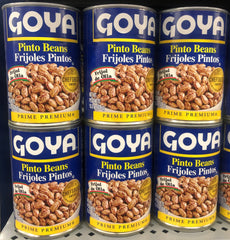 6 CANS GOYA Pinto Beans 15.5 oz Can Frijoles Pintos refried rice soup