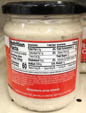 3 Jars Mayville Cheese French Onion Dip 15 oz