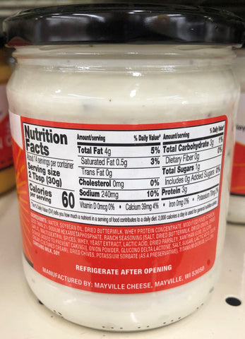 3 Jars Mayville Cheese Ranch Dip 15 oz