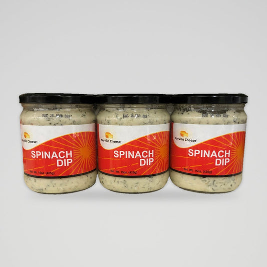 3 Jars Mayville Cheese Spinach Dip 15 oz