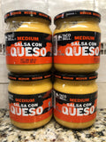 4 Jars Taco Bell Medium Salsa Con Queso Cheese Dip 15 oz chips taco Sauce