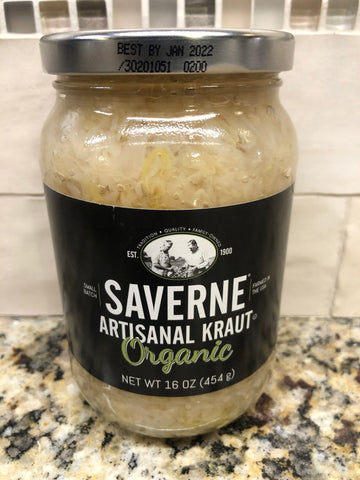 3 Jars of Saverne Organic Artisanal Kraut, 16 oz