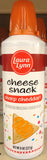 3 CANS Laura Lynn Cheese Snack Spray Squeeze Sharp Cheddar Cheese Wiz 8 oz