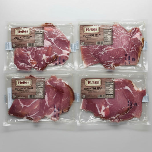 4 Packs of Hobes Boneless Country Ham Slices, 6 oz