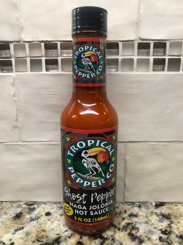 4 BOTTLES Tropical Pepper Co Ghost Pepper Naga Jolokia Hot Sauce 5 Oz Marinade