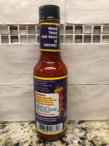 6 BOTTLES Tropical Pepper Co Scorpion Deadly Hot Sauce 5 Oz Marinade